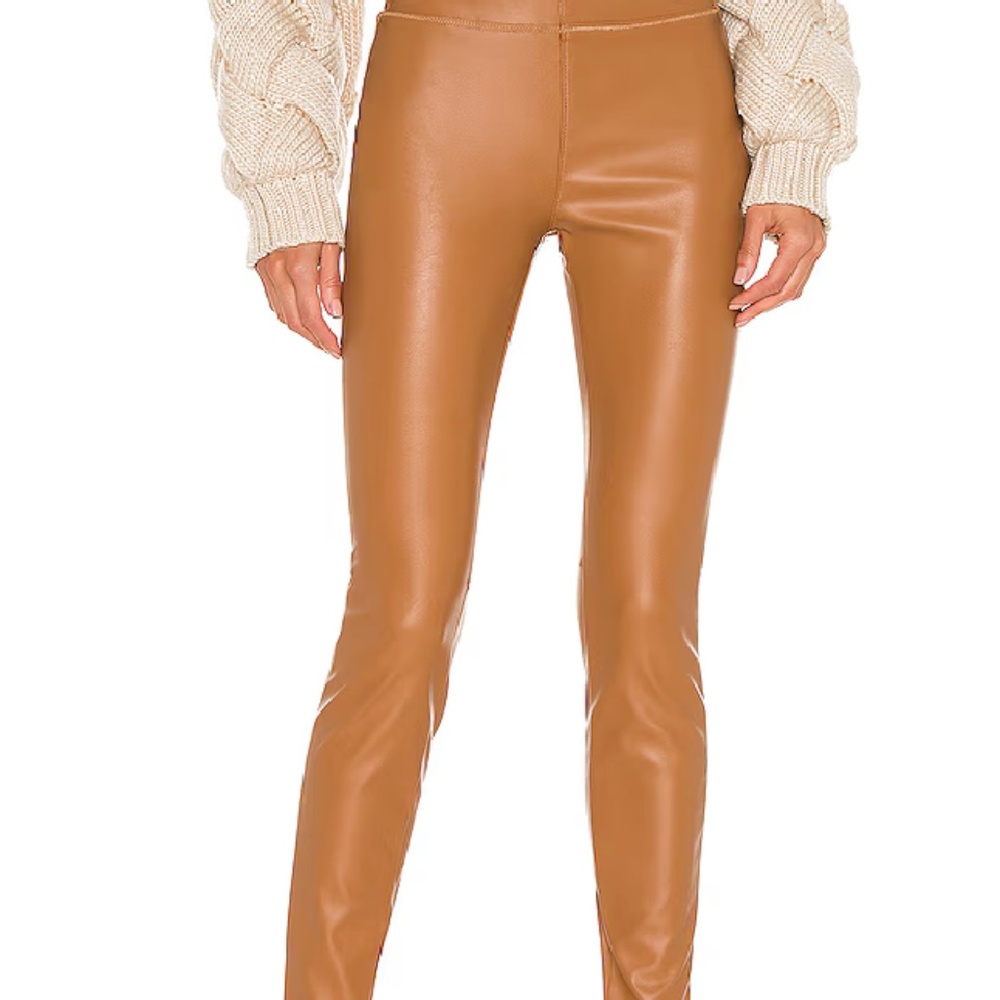 BlankNYC Skinny Faux Leather Pant BLANKNYC Camel Color Sz. 26